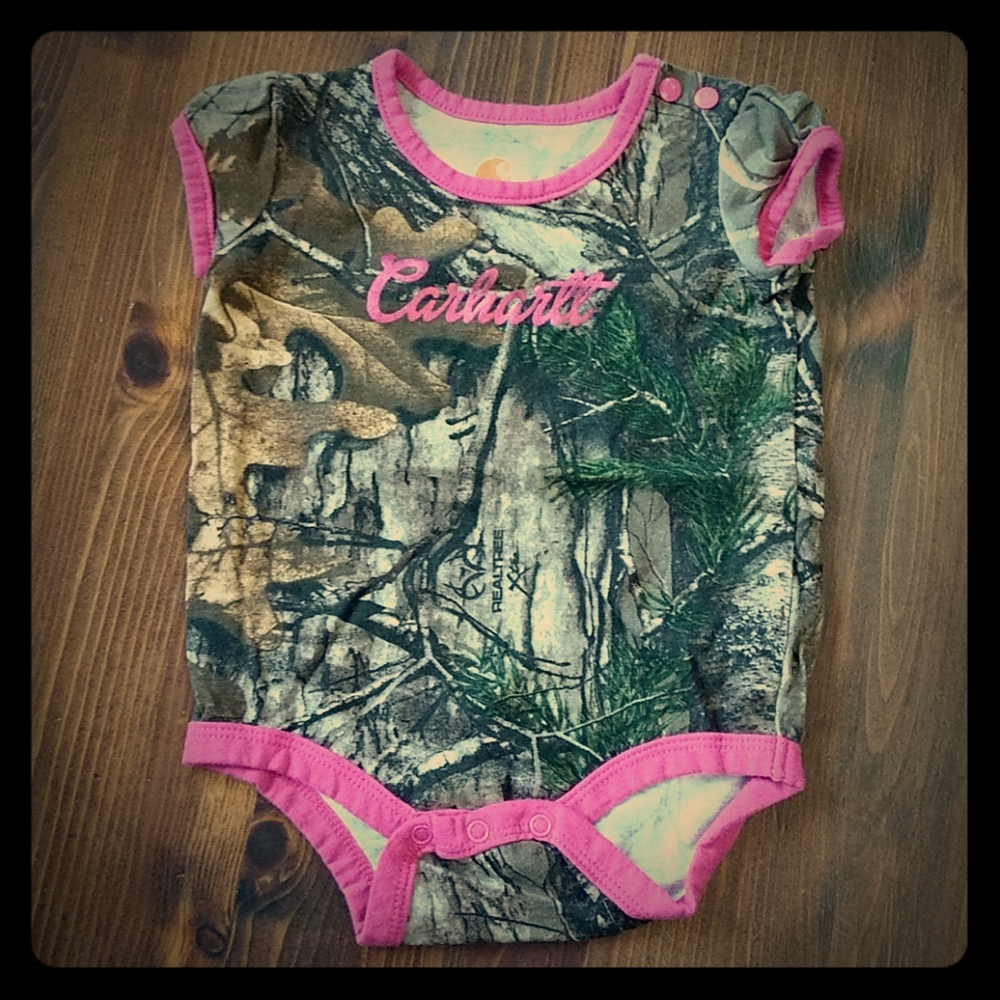 Carhartt Baby Girl Onesie Camouflage 6 Months